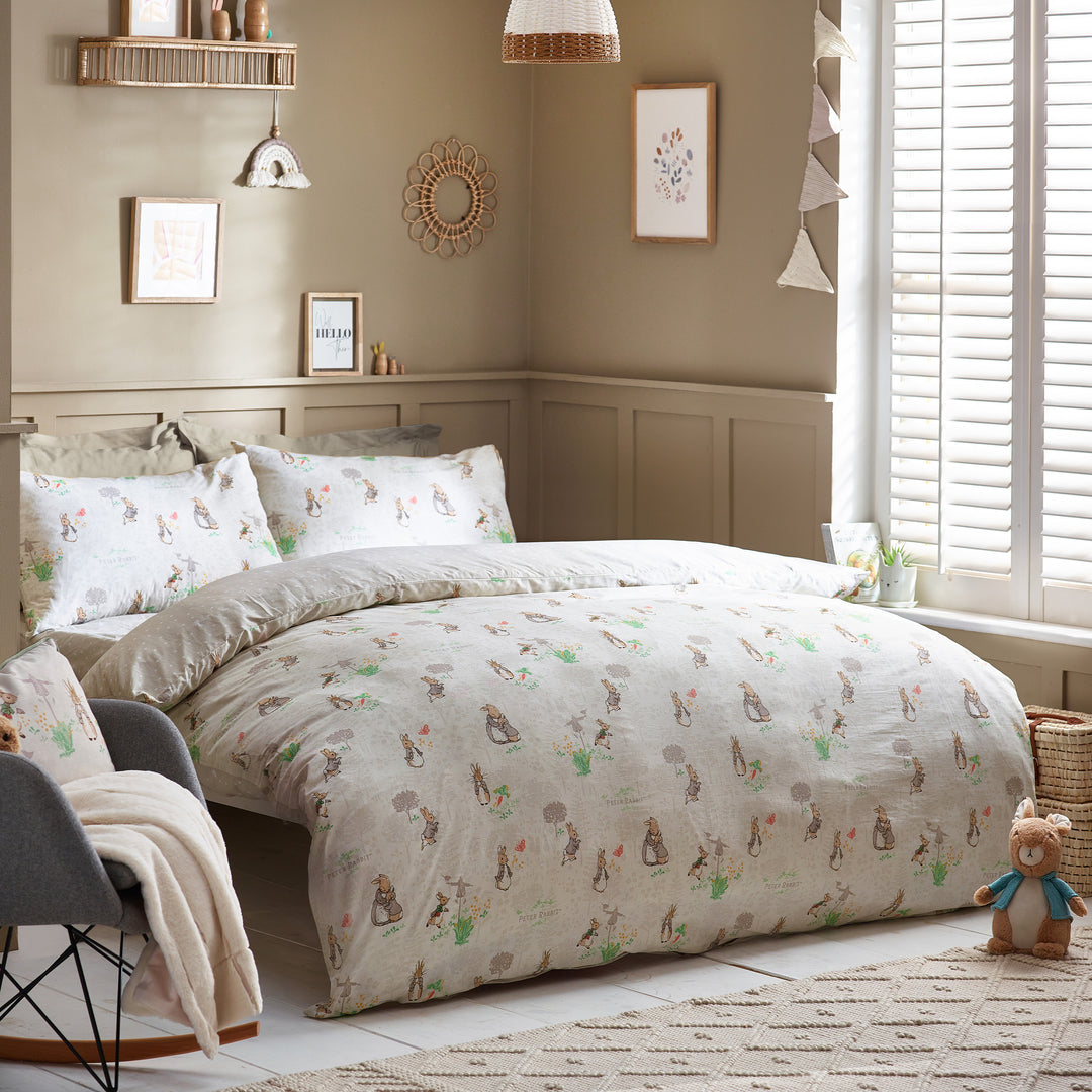 Peter Rabbit Classic Single Duvet Set Natural - image 3