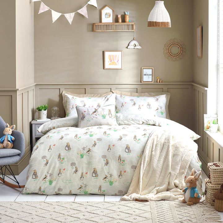 Peter Rabbit Classic Single Duvet Set Natural - image 4