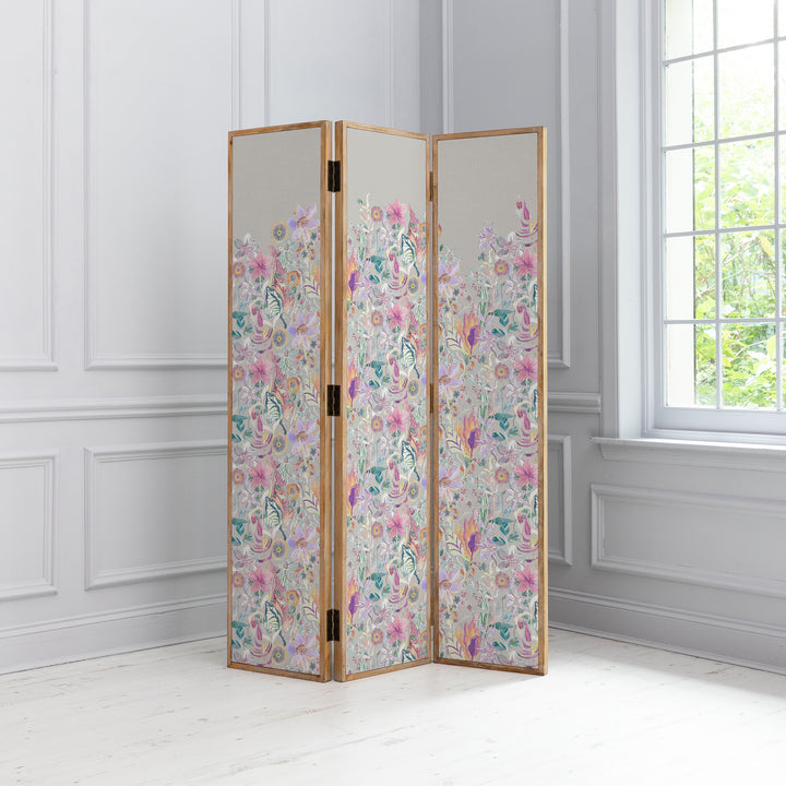 ANTIQUE GREY ROOM DIVIDER PRIMROSE HAZE
