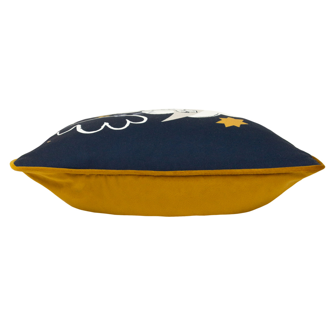 PETER RABBIT SLEEPY HEAD 43X43 CUSHION CASE BLUE