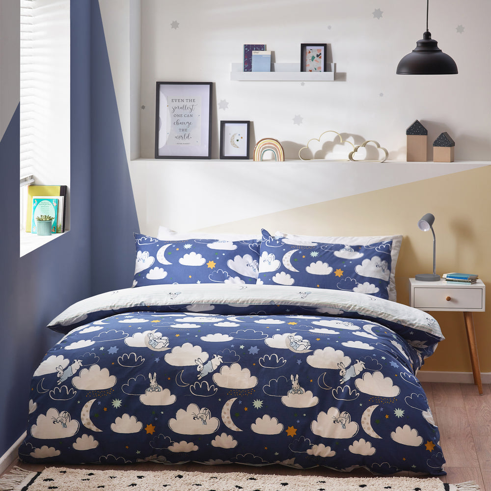 Peter Rabbit Sleepy Head Single Duvet Set Blue - image 2