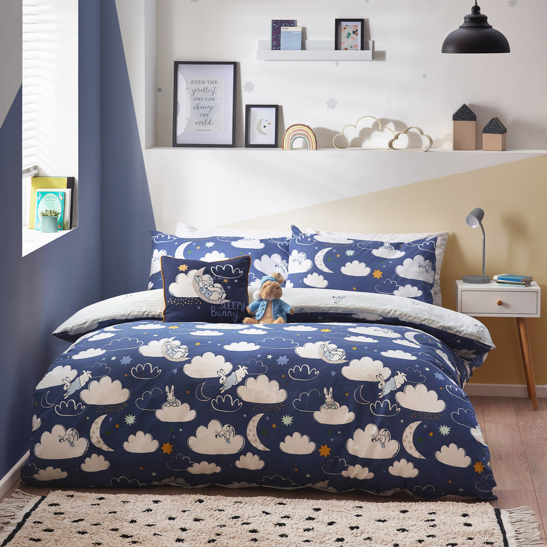 Peter Rabbit Sleepy Head Single Duvet Set Blue - image 3