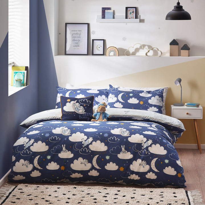 Peter Rabbit Sleepy Head Single Duvet Set Blue - image 3
