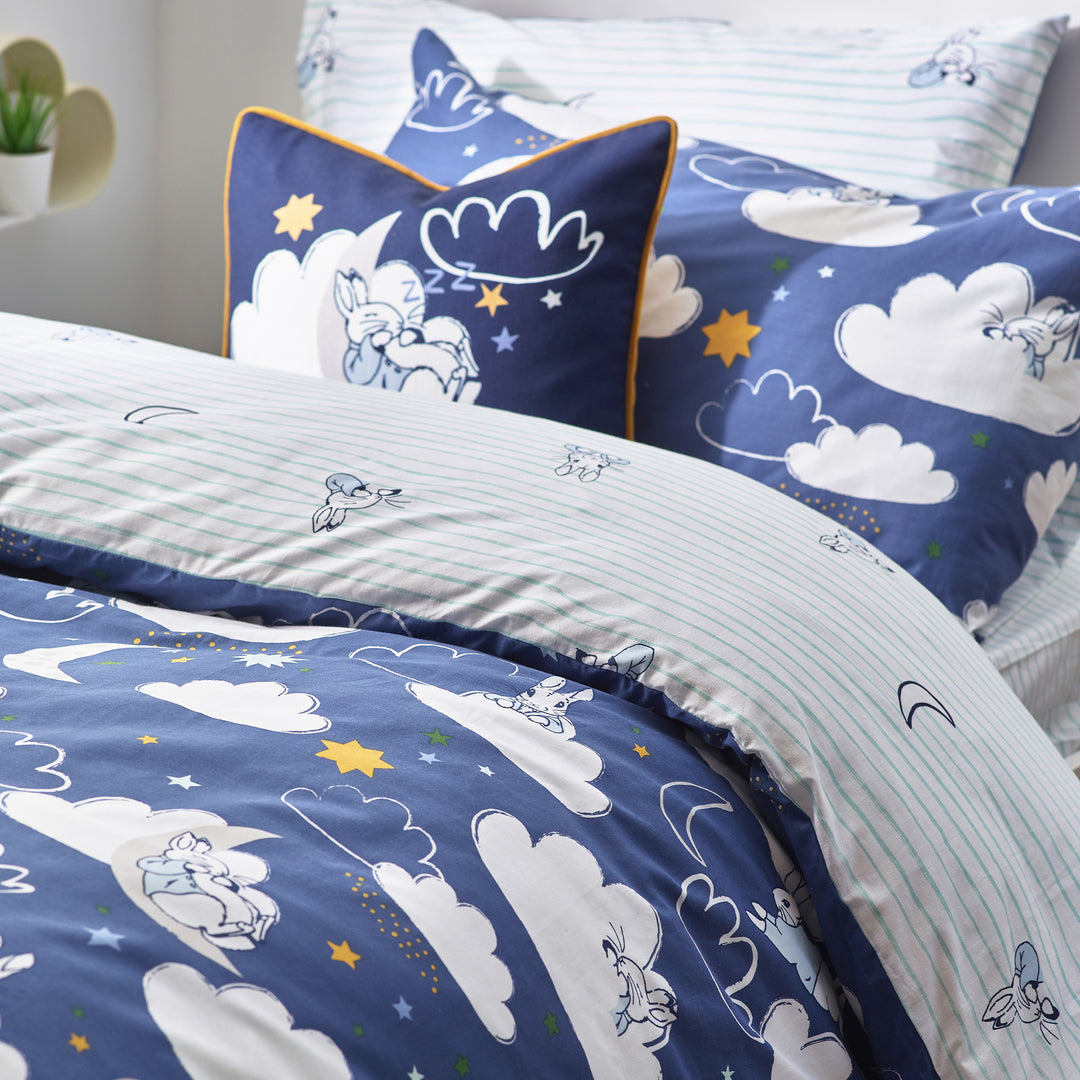 Peter Rabbit Sleepy Head Single Duvet Set Blue - image 4