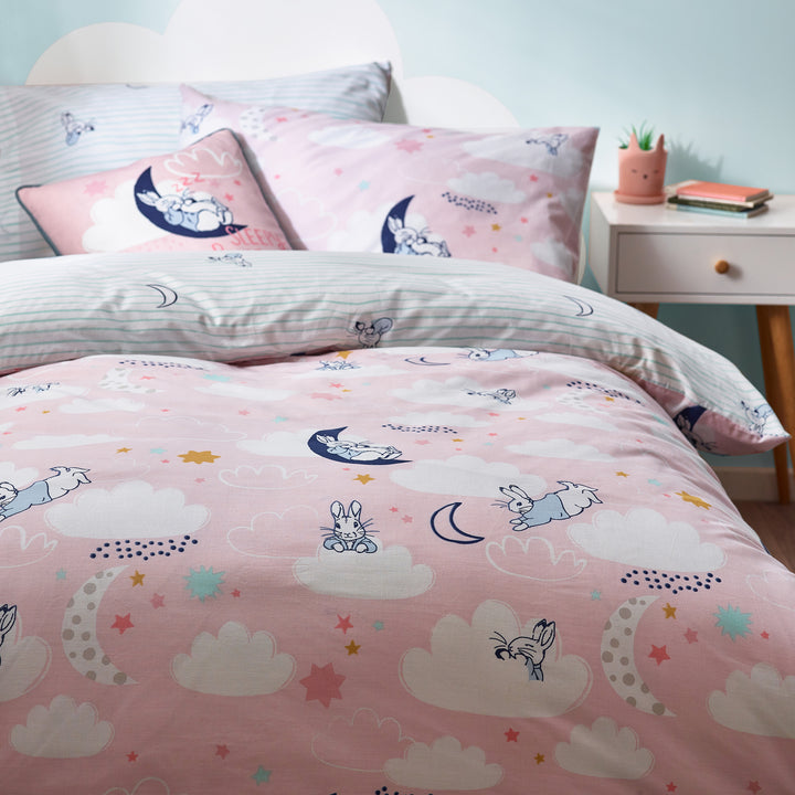 Peter Rabbit Sleepy Head Single Duvet Set Pink - image 4