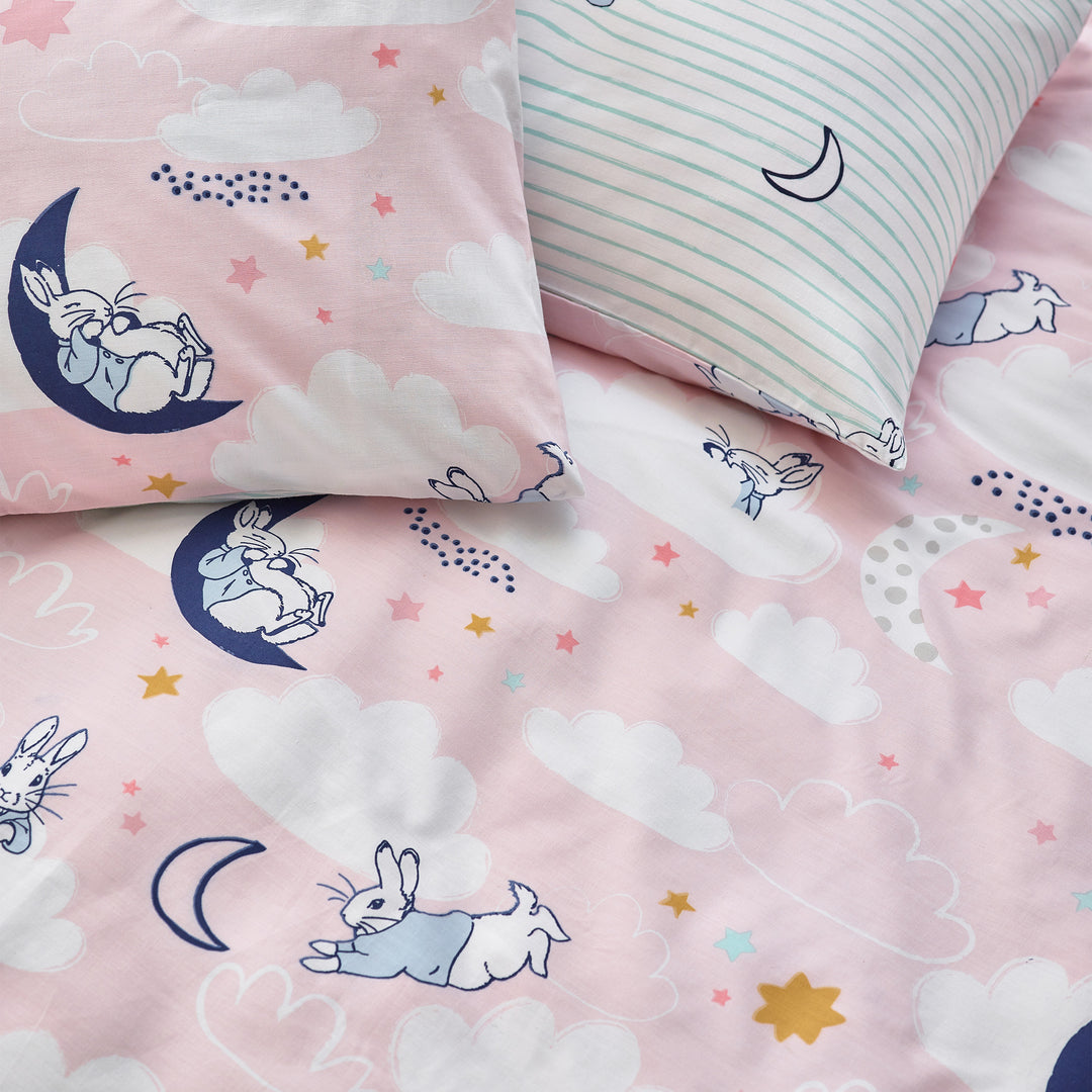 Peter Rabbit Sleepy Head Single Duvet Set Pink - image 5