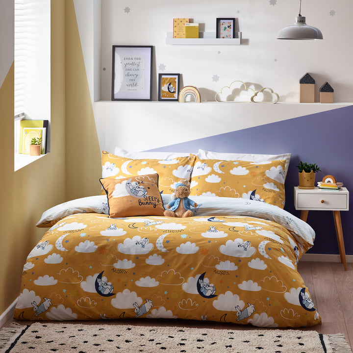 Peter Rabbit Sleepy Head Double Duvet Set Ochre - image 3