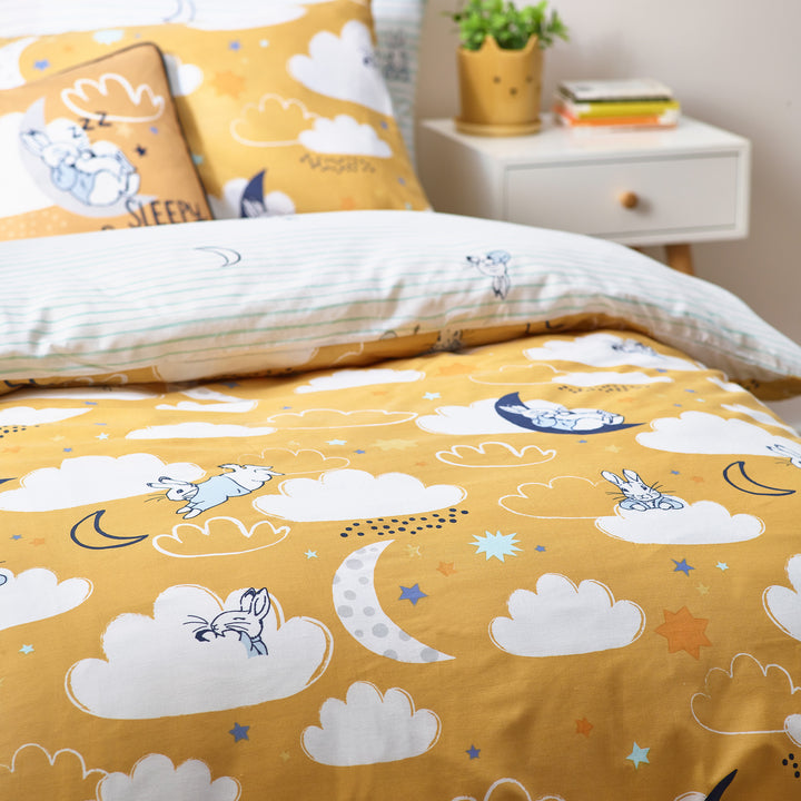Peter Rabbit Sleepy Head Double Duvet Set Ochre - image 4
