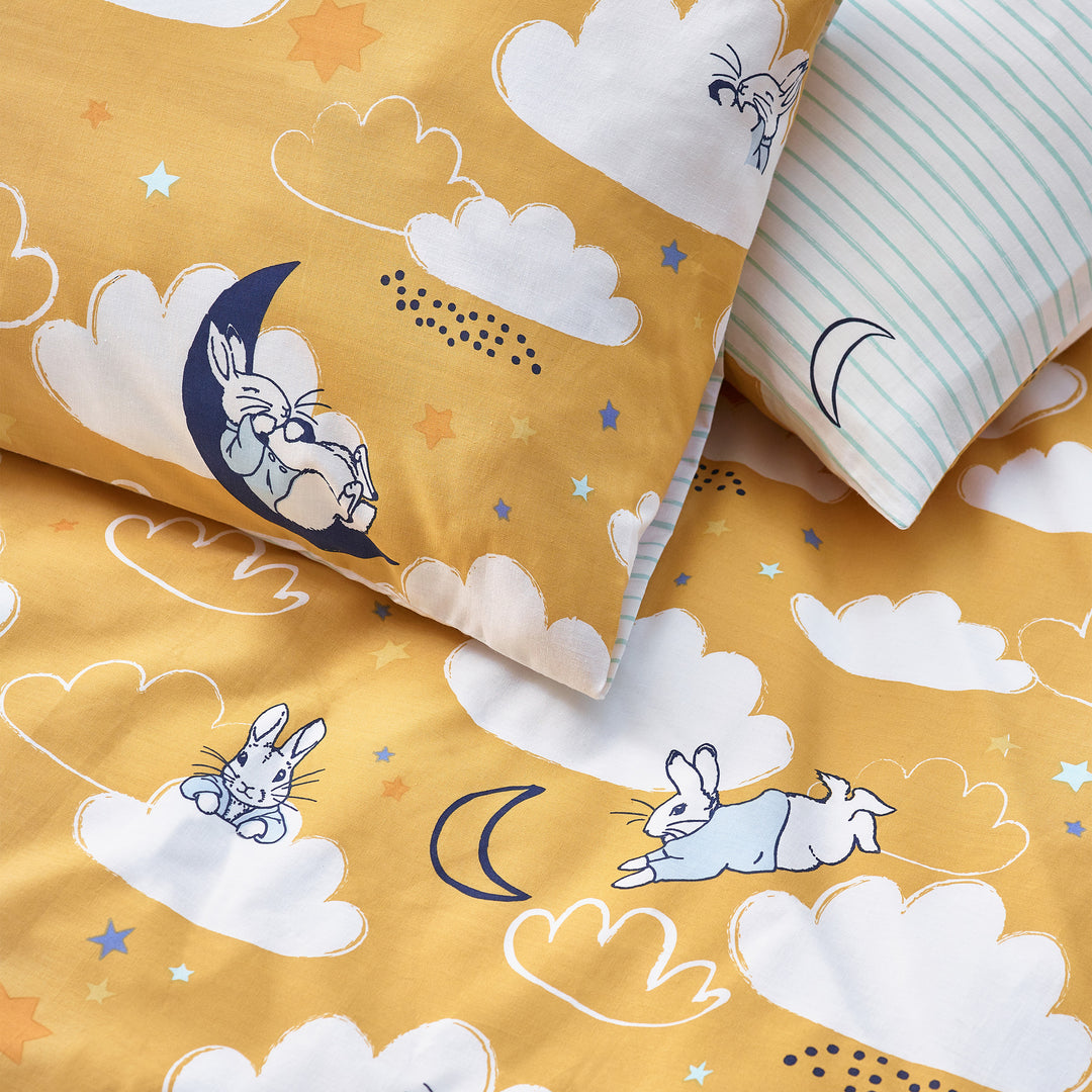 Peter Rabbit Sleepy Head Double Duvet Set Ochre - image 5