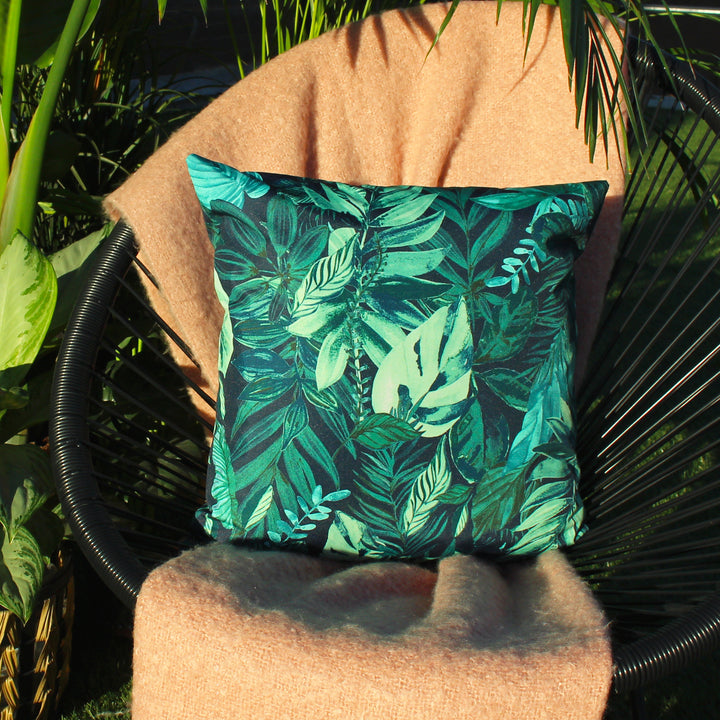 Psychedelic Jungle 43x43 Outdoor Cushion Cover Green - image 3