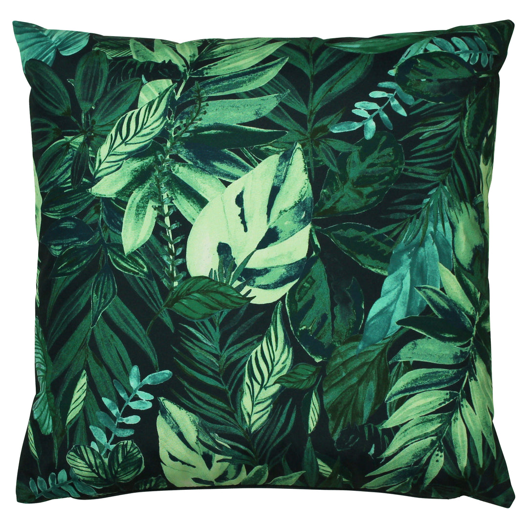 Psychedelic Jungle 43x43 Outdoor Cushion Cover Green