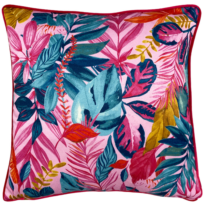 PSYCHEDELIC JUNGLE 43X43 CUSHION CASE PINK