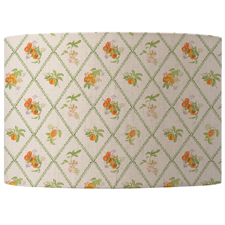 PEACH TRELLIS EVA 30CM LAMPSHADE MULTI