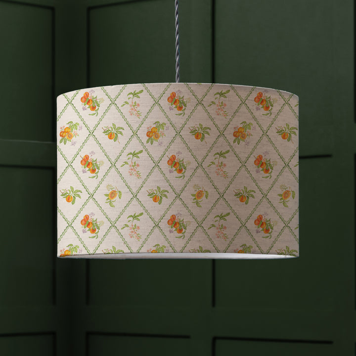 PEACH TRELLIS EVA 30CM LAMPSHADE MULTI