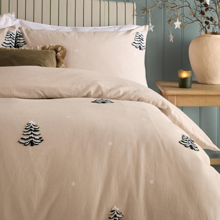 Pine Tree Tufted Single Duvet Set Natural - image 2