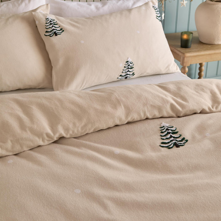 Pine Tree Tufted Single Duvet Set Natural - image 3