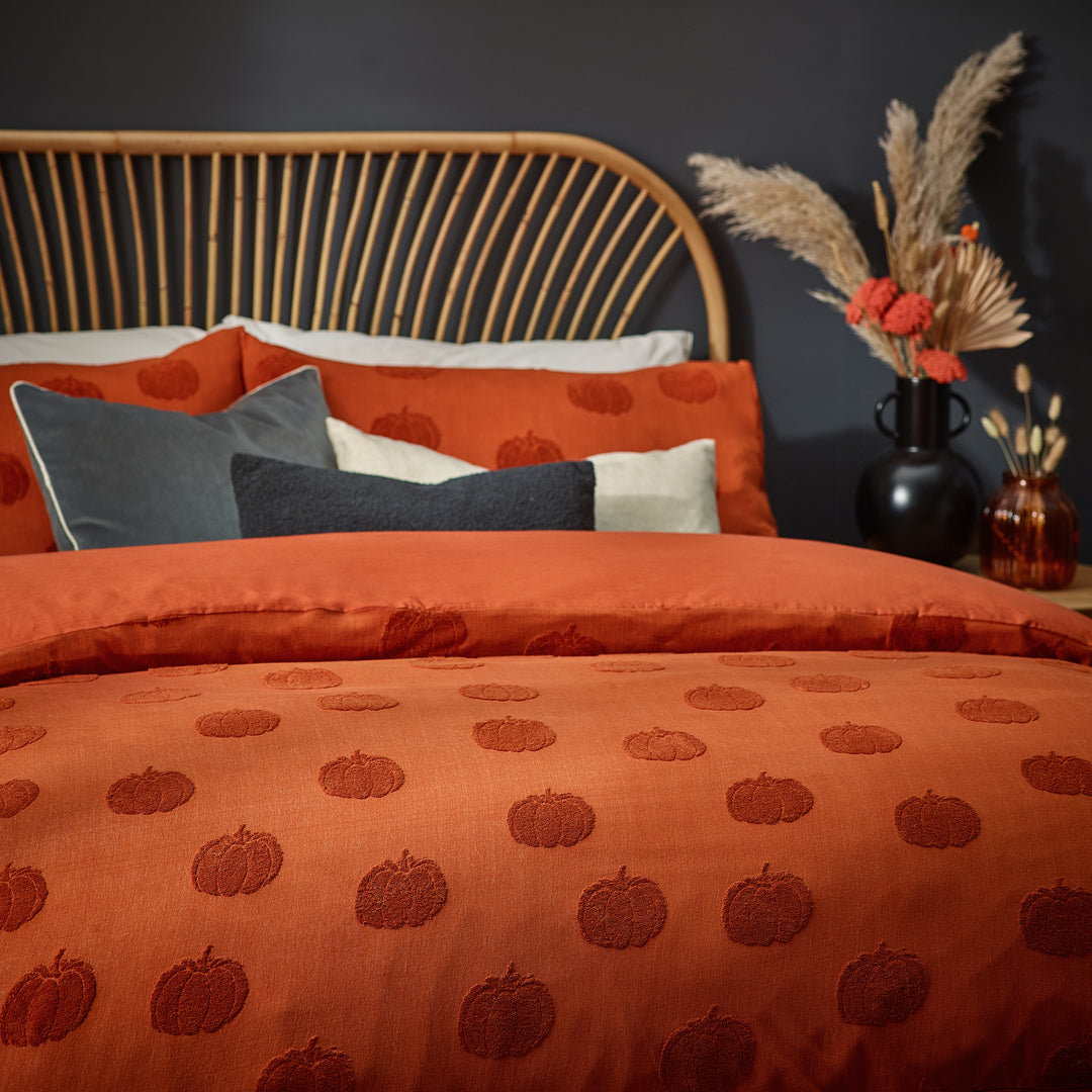 Pumpkin Tufted Double Duvet Set Spice - image 3
