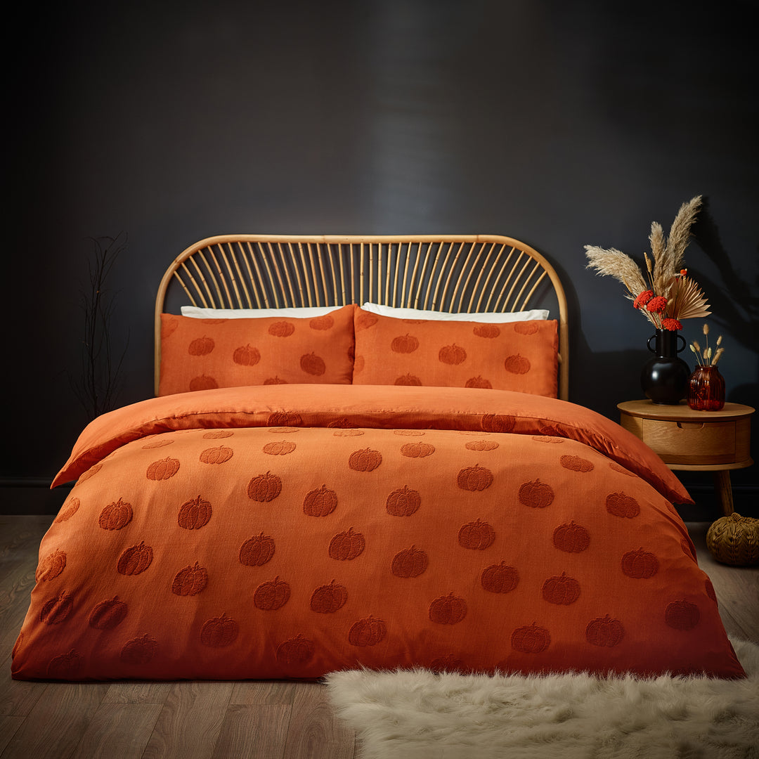 Pumpkin Tufted King Size Duvet Set Spice - image 2