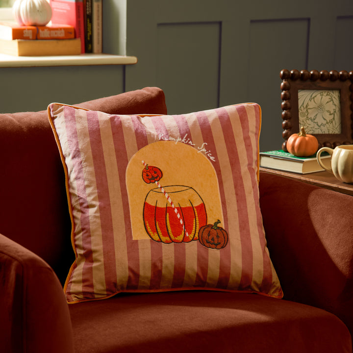 Pumpkin Spice 45x45 Cushion Case Orange