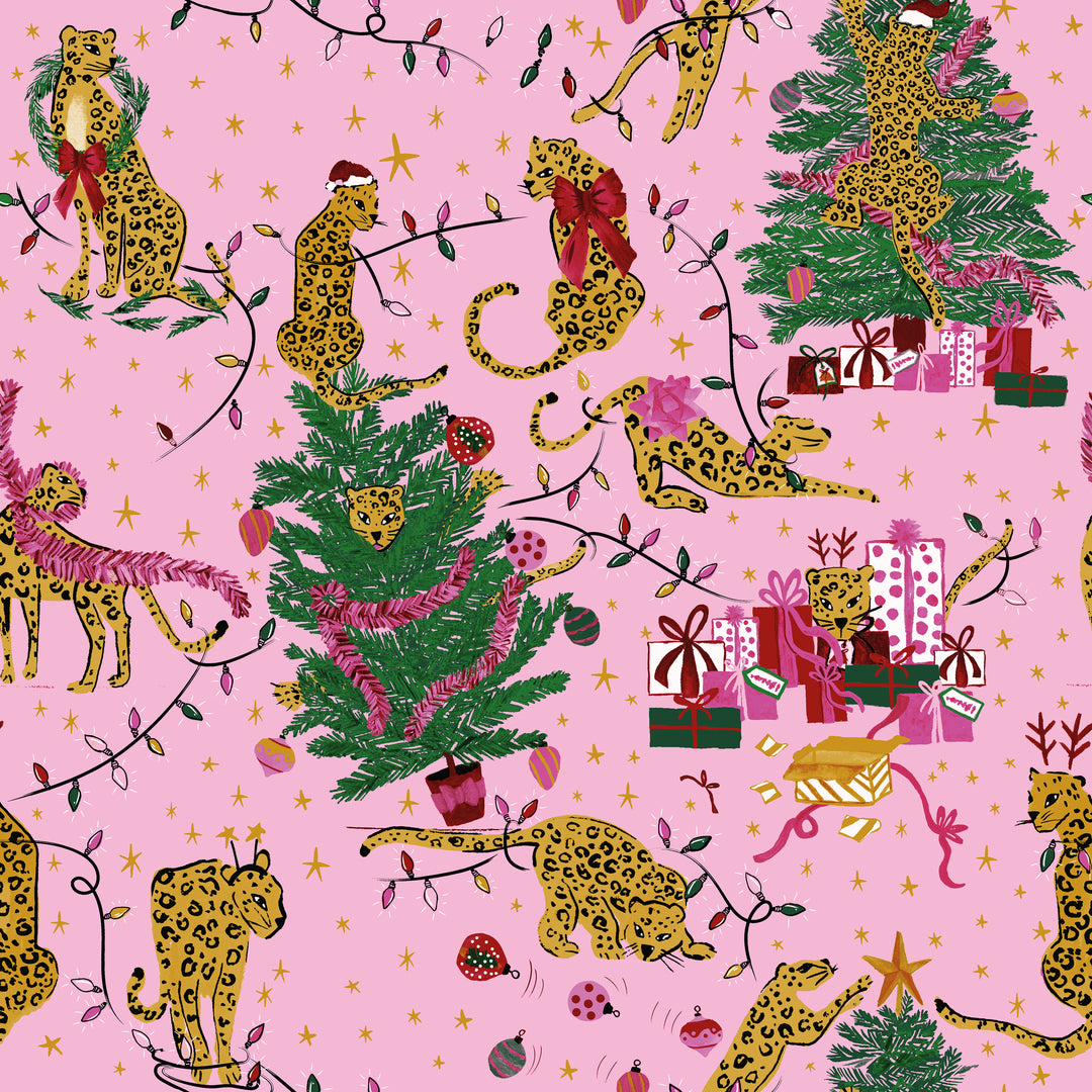 Purrfect Christmas Single Duvet Set Pink/Lilac - image 7