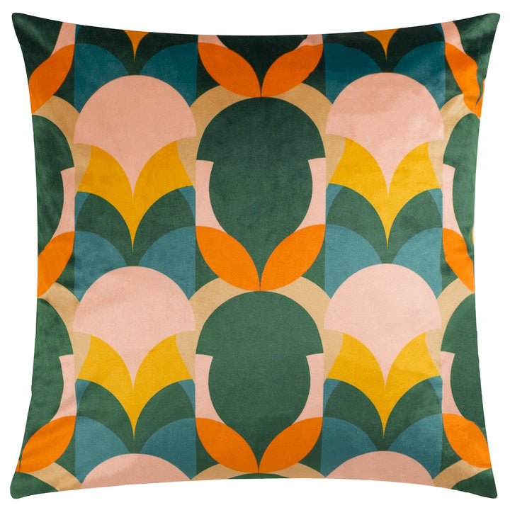 RAEYA 45X45 CUSHION CASE PEACH/PINE