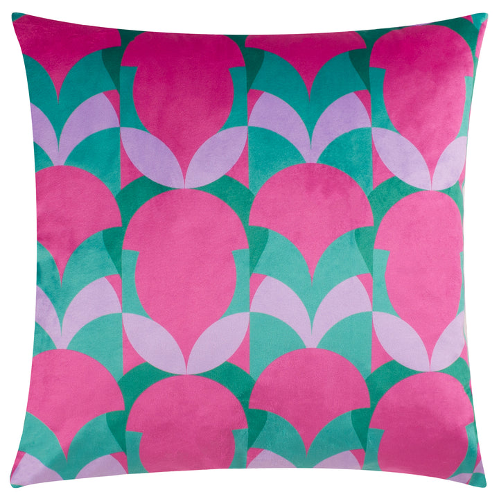 RAEYA 45X45 CUSHION CASE PINK/JADE