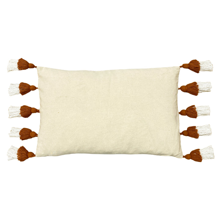 RAINBOW TUFT 30X50 CUSHION CASE BRICK