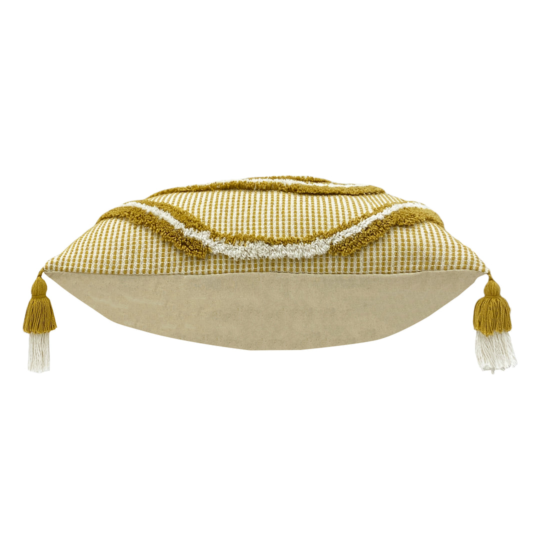 RAINBOW TUFT 30X50 CUSHION CASE OCHRE