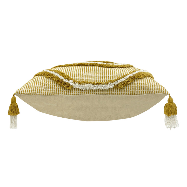 RAINBOW TUFT 30X50 CUSHION CASE OCHRE