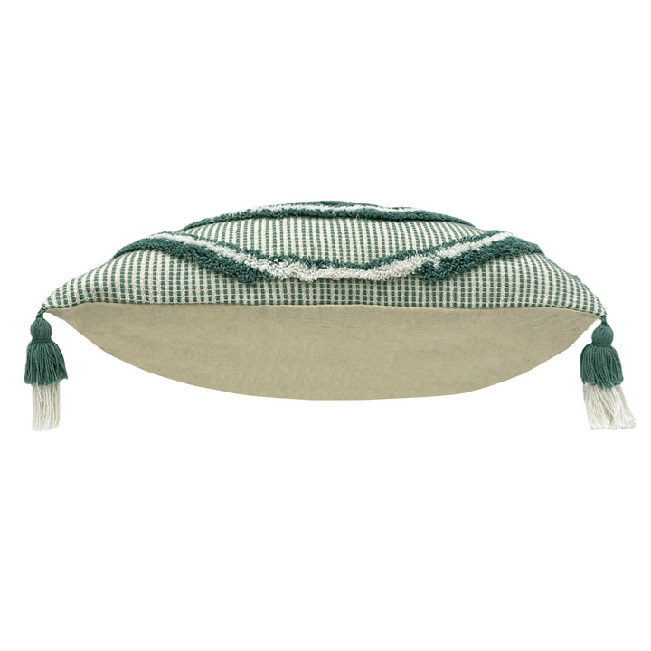 RAINBOW TUFT 30X50 CUSHION CASE SAGE