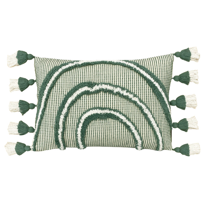 RAINBOW TUFT 30X50 CUSHION CASE SAGE