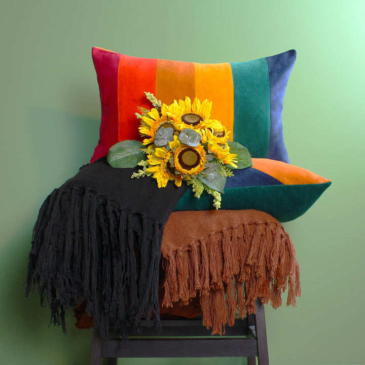 Rainbow 30x50 Cushion Case Multi Jewel - image 6