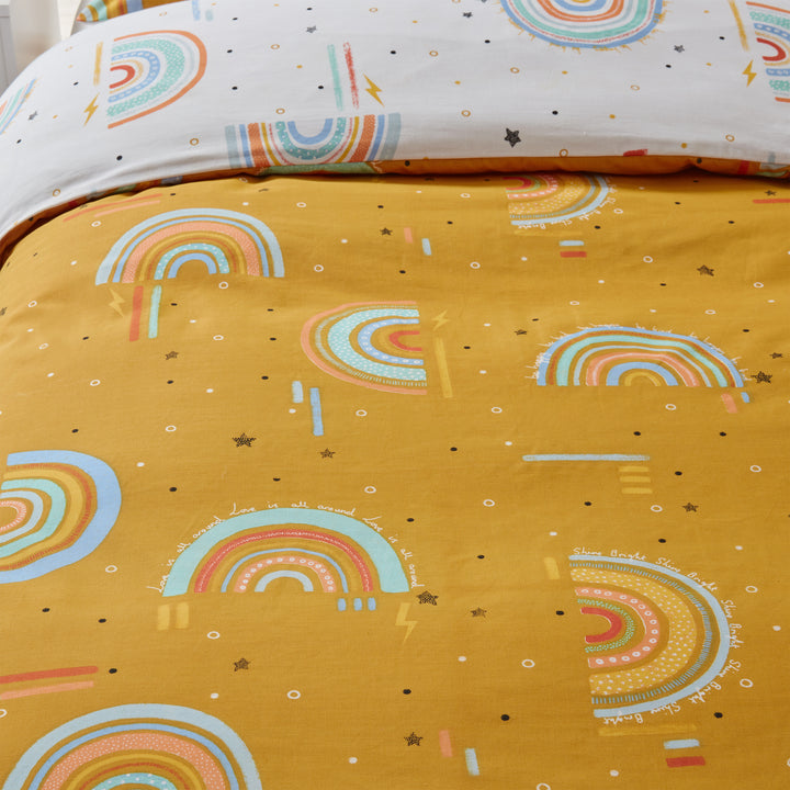 Rainbow Tribe Db Duvet Set Mustard - image 3