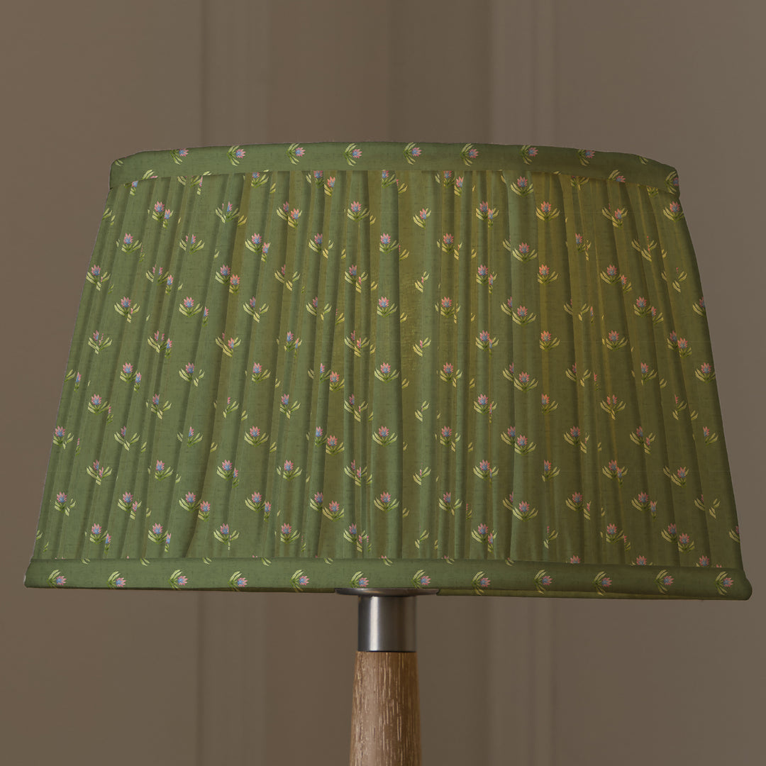RAJA 30CM PLEATED TAPERED LAMPSHADE SAGE