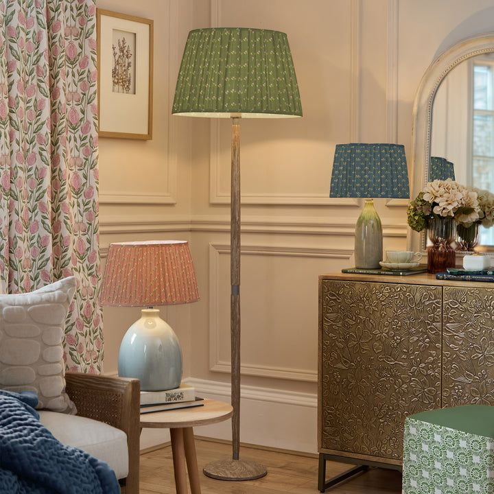 RAJA 50CM PLEATED TAPERED LAMPSHADE SAGE