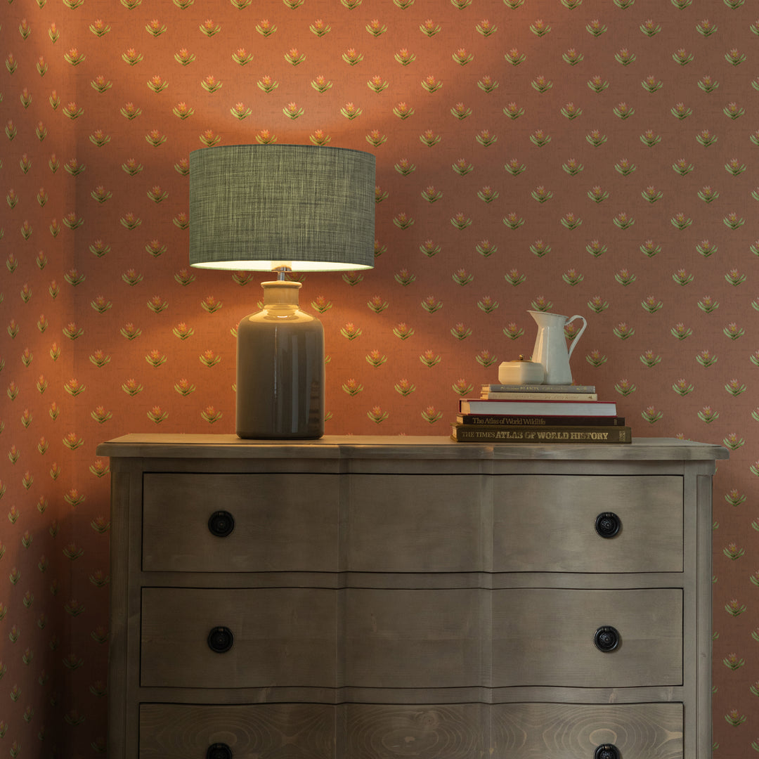 Raja Wallpaper Terracotta