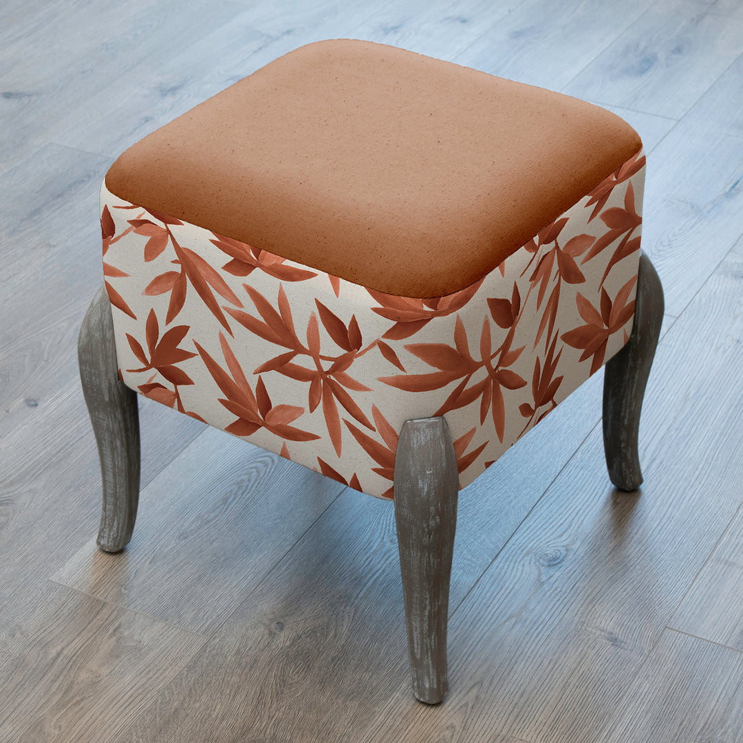 RALF FOOTSTOOL SILVERWOOD SIENNA