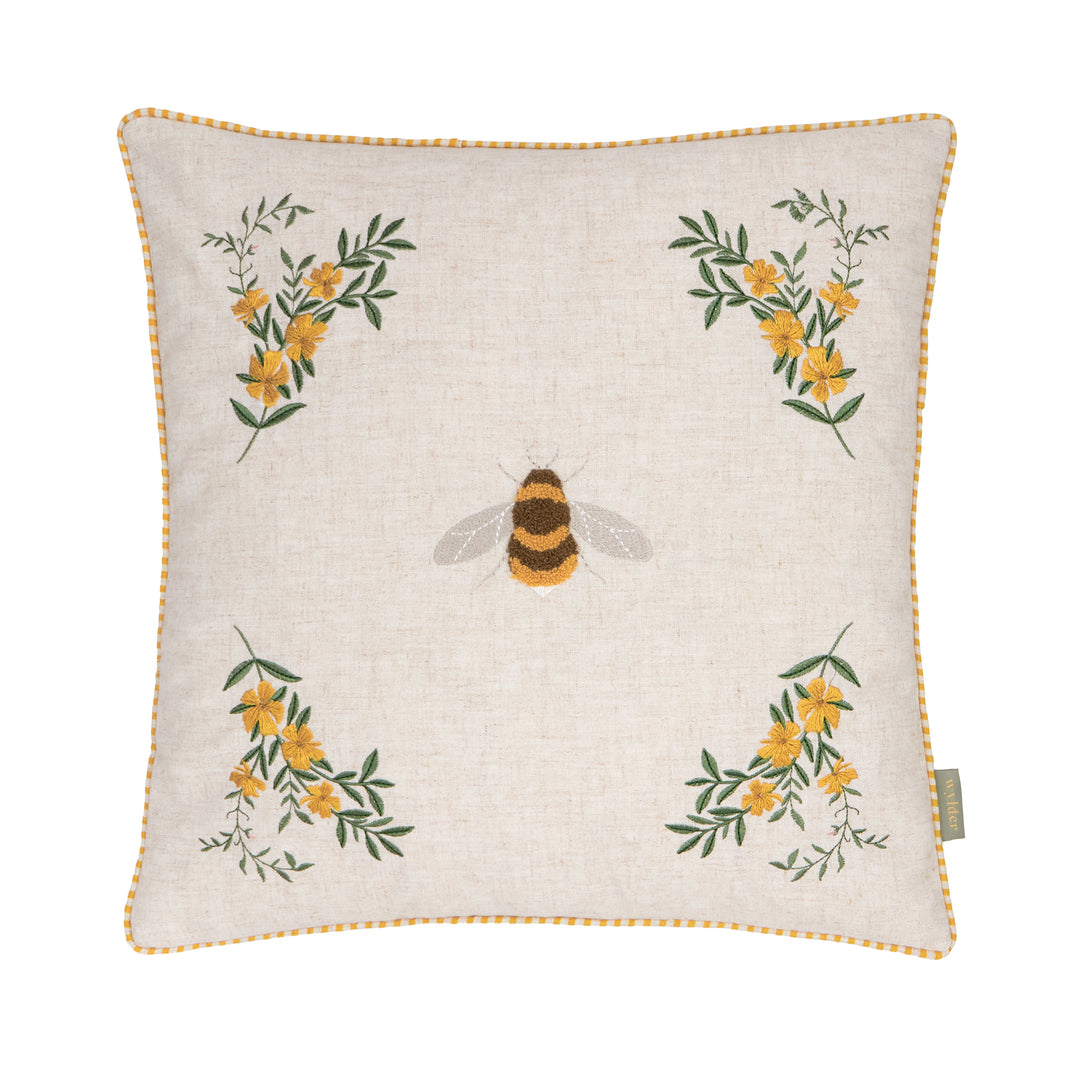 Ramble Bee 45x45 Cushion Case Natural - image 2