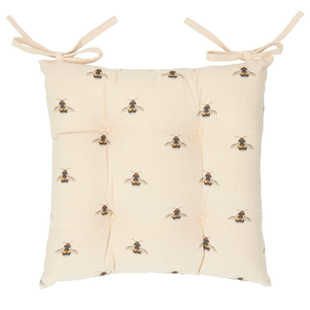 Ramble Bumble Bee 40x40 Seat Pads Natural - image 2