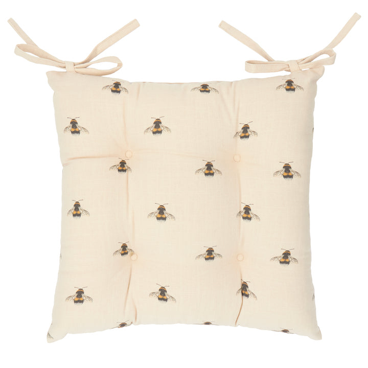 Ramble Bumble Bee 40x40 Seat Pads Natural - image 2
