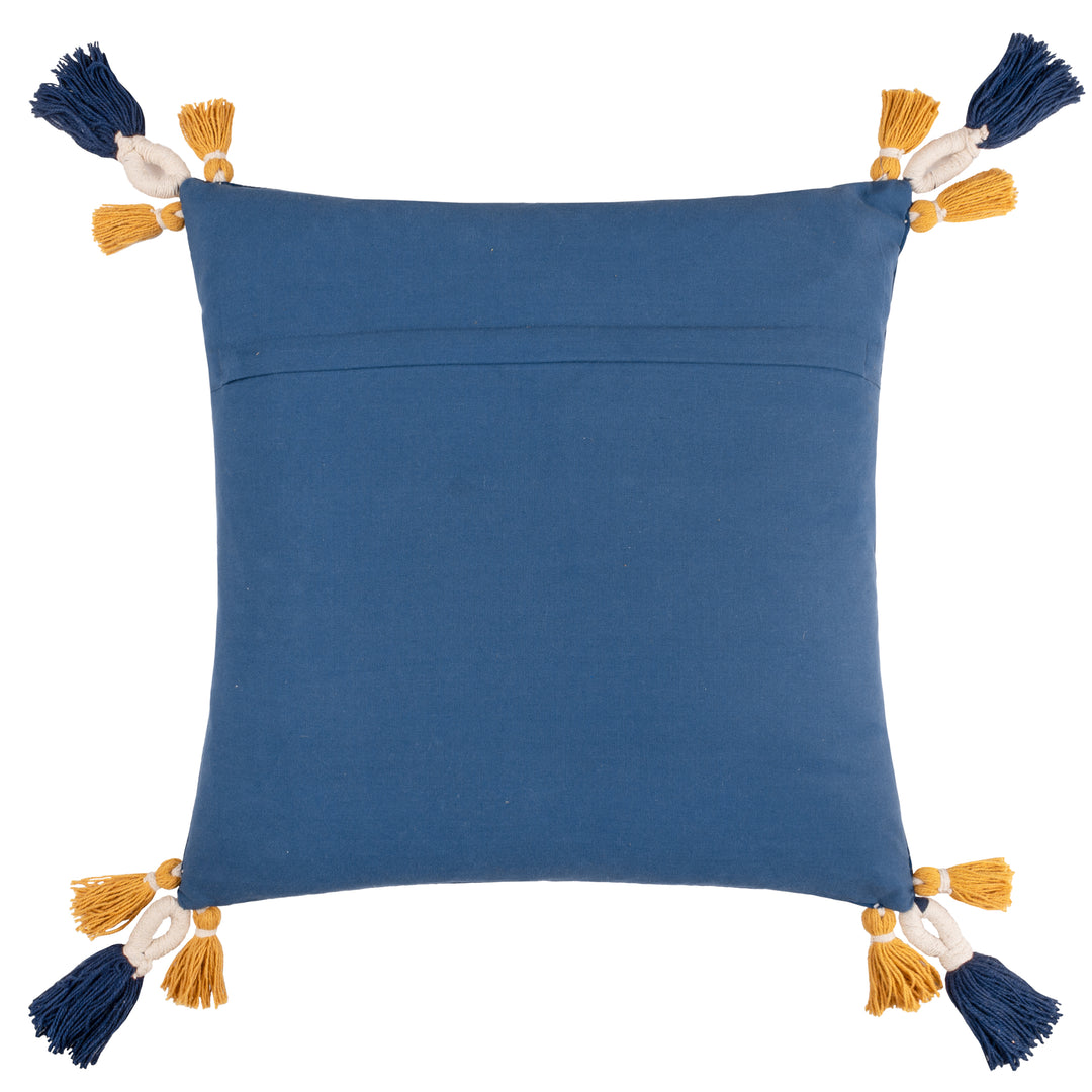 REGAL LEOPARD 50X50 CUSHION CASE ROYAL BLUE