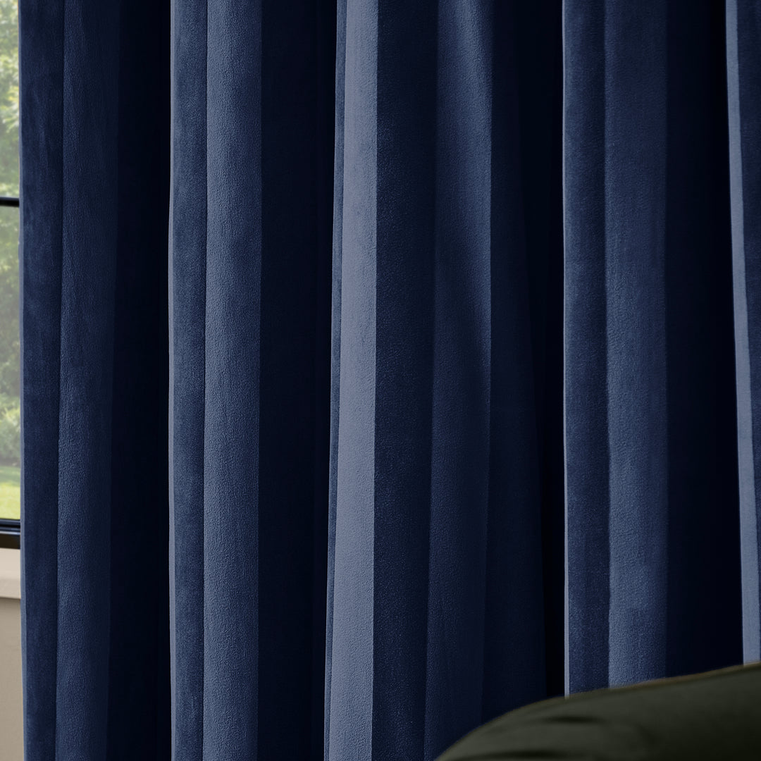Regency Stripe 229x137 Eyelet Curtains Midnight - image 4
