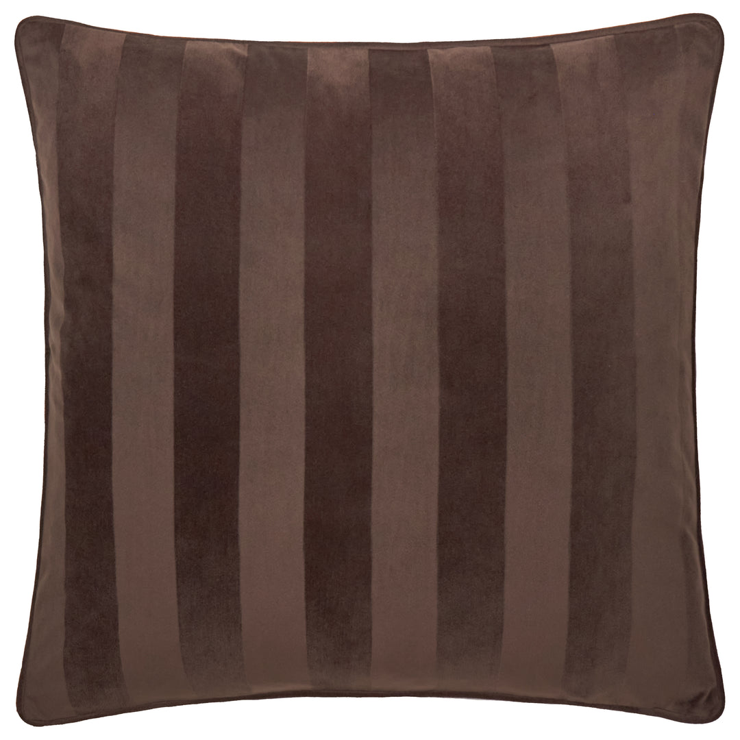 Regency Stripe 45x45 Cushion Case Chocolate