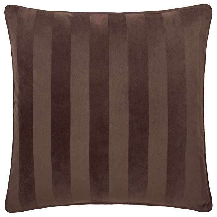 Regency Stripe 45x45 Cushion Case Chocolate