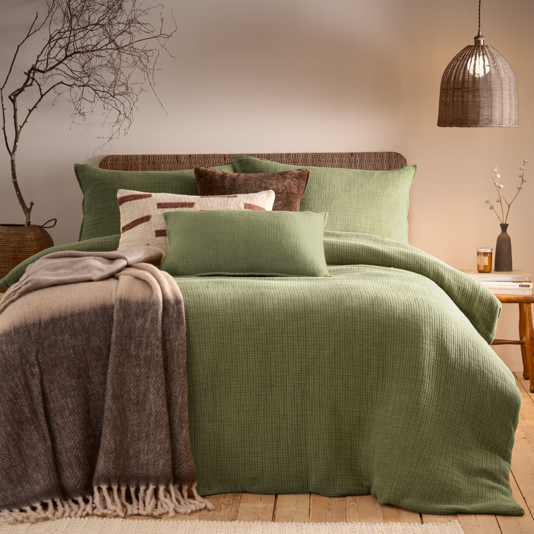 Ribble Double Duvet Set Khaki