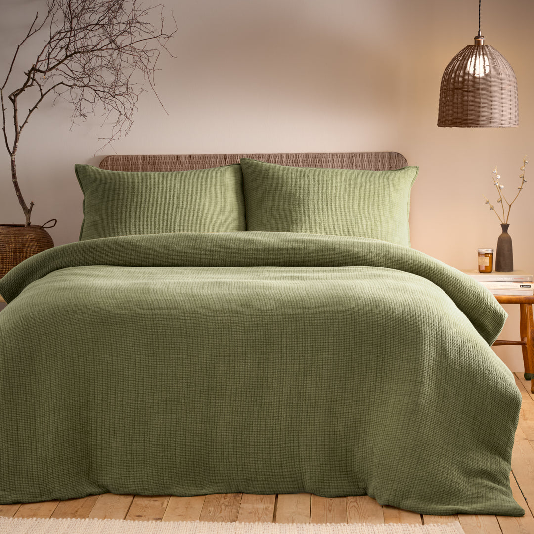 Ribble Double Duvet Set Khaki - image 3