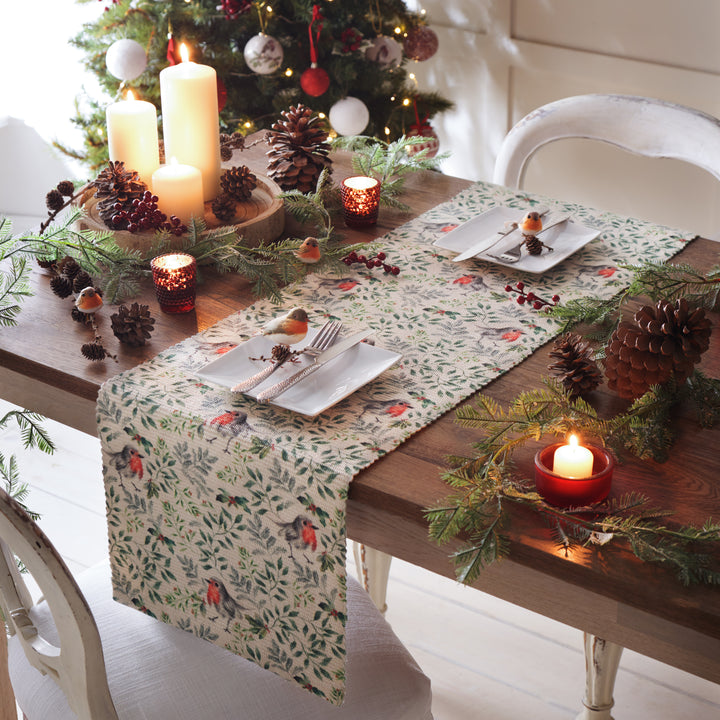ROBIN 230X35 TABLE RUNNER GREEN