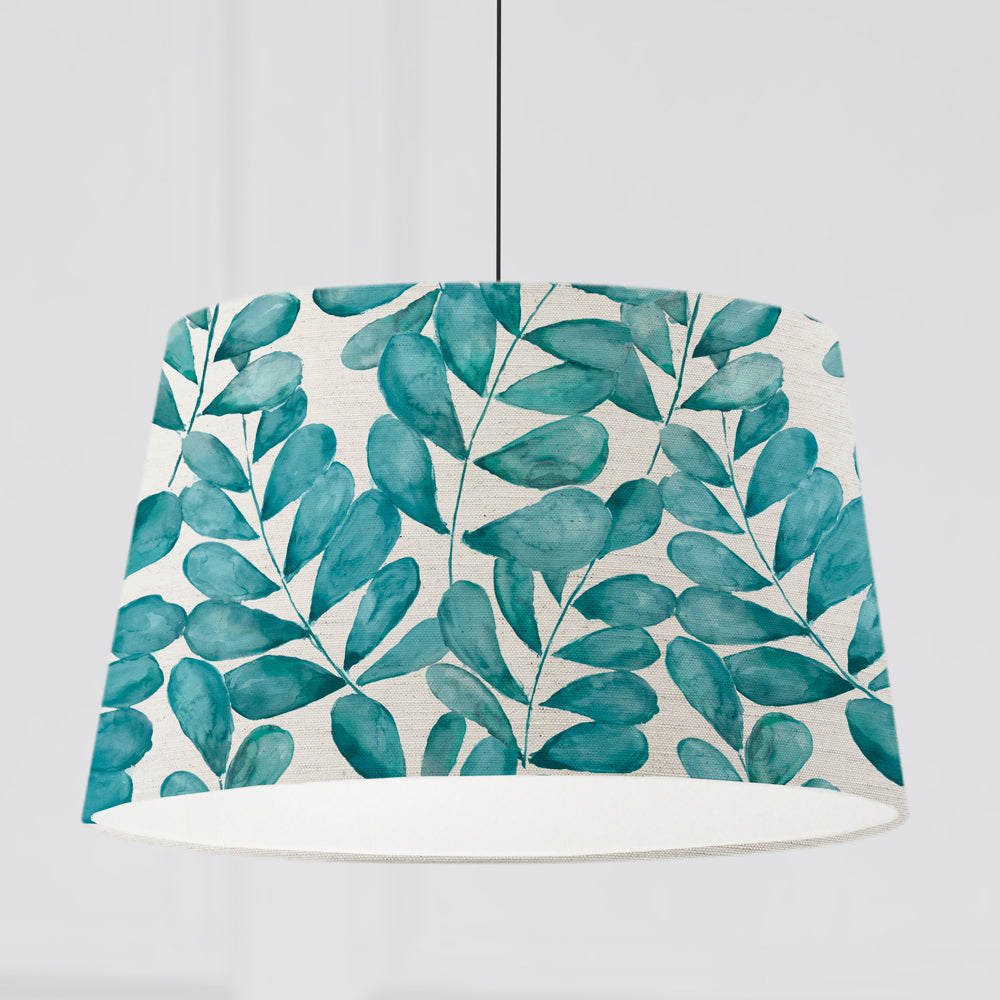 ROWAN QUINTUS TAPER 46X24CM LAMPSHADE AQUA