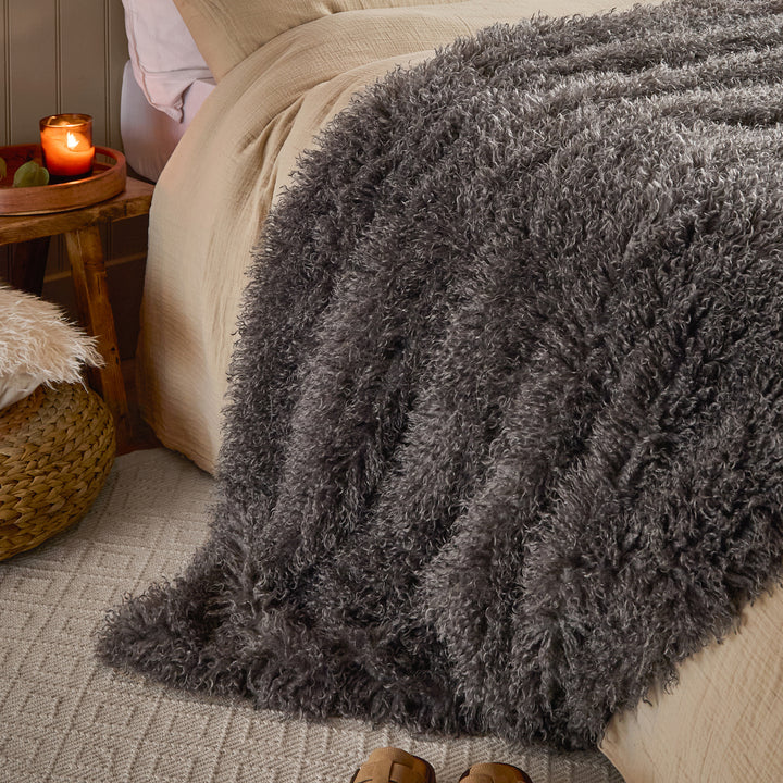 Rowan 130x175 Throw Grey