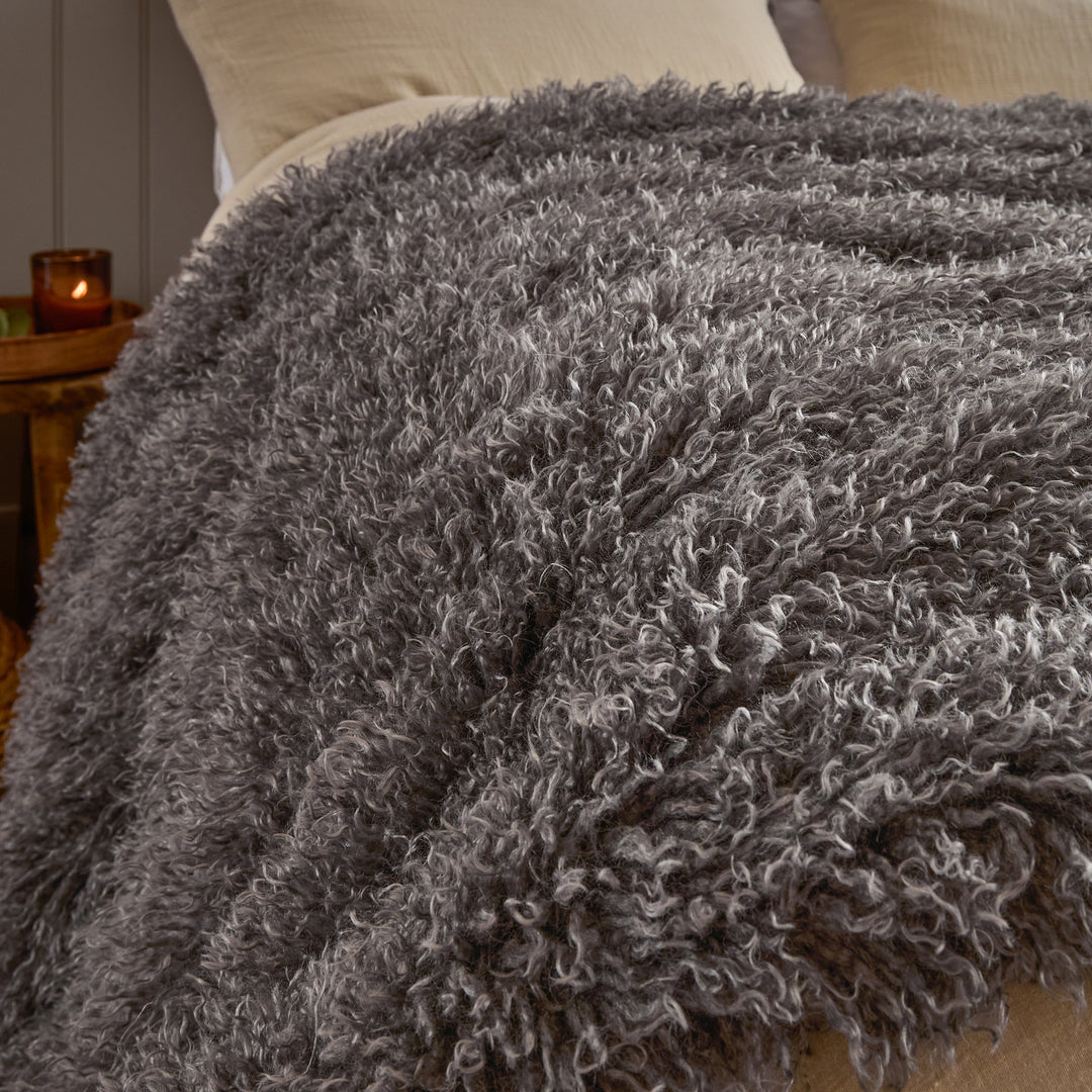 Rowan 130x175 Throw Grey - image 2